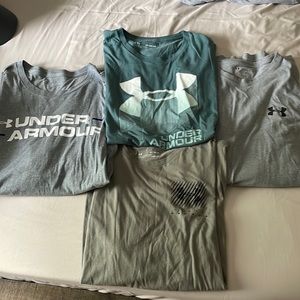 Lot of 4 men’s Under Armour tshirts